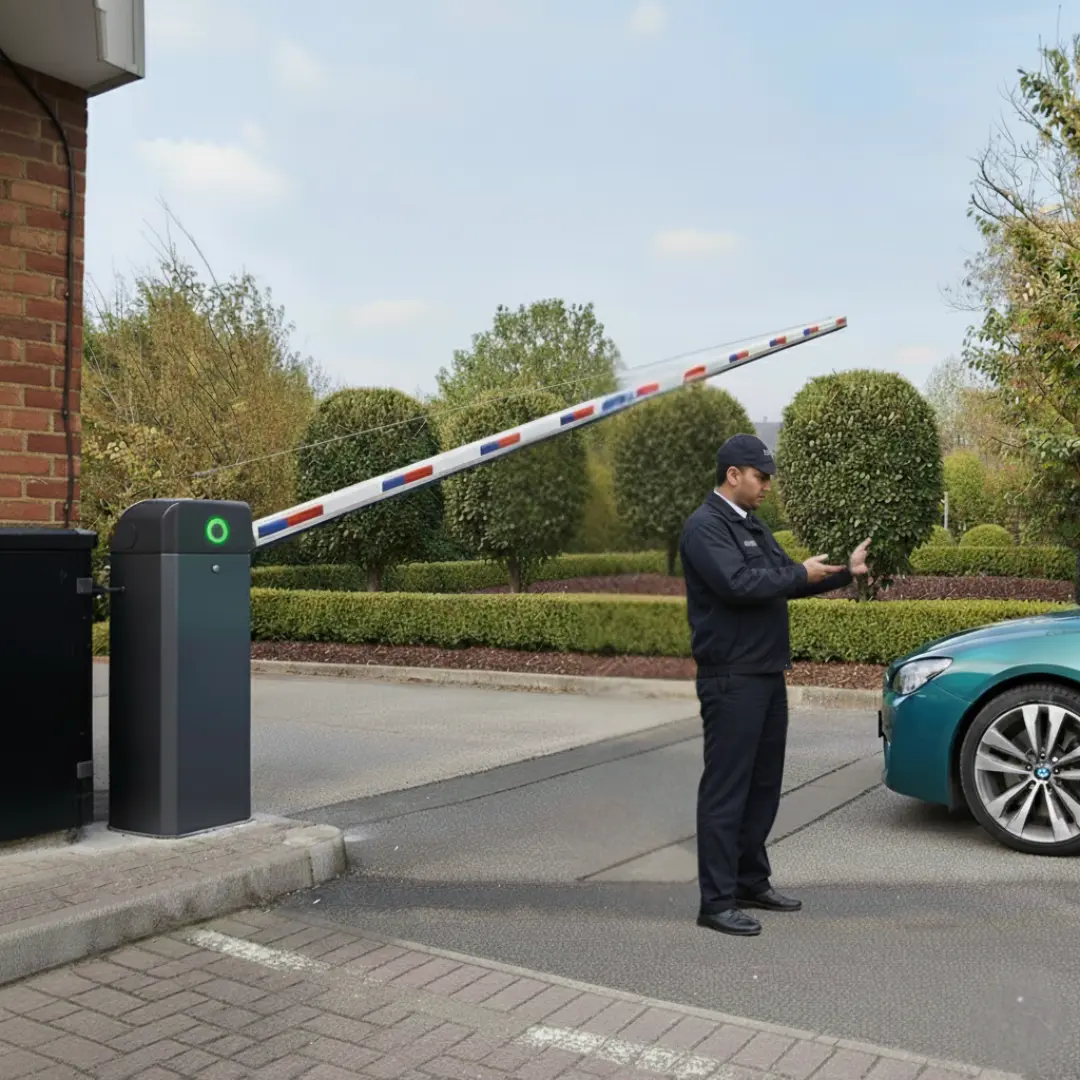 QrMyCar Society dashboard and QR sticker at gate