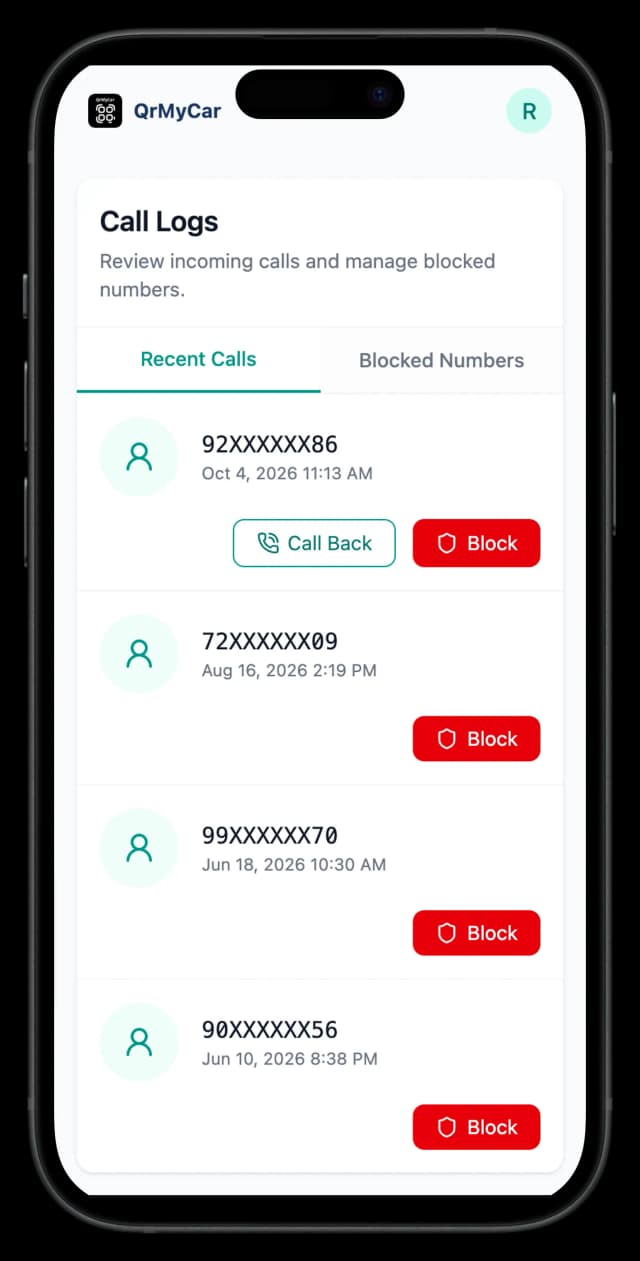Spam & Abuse Prevention mobile app screenshot