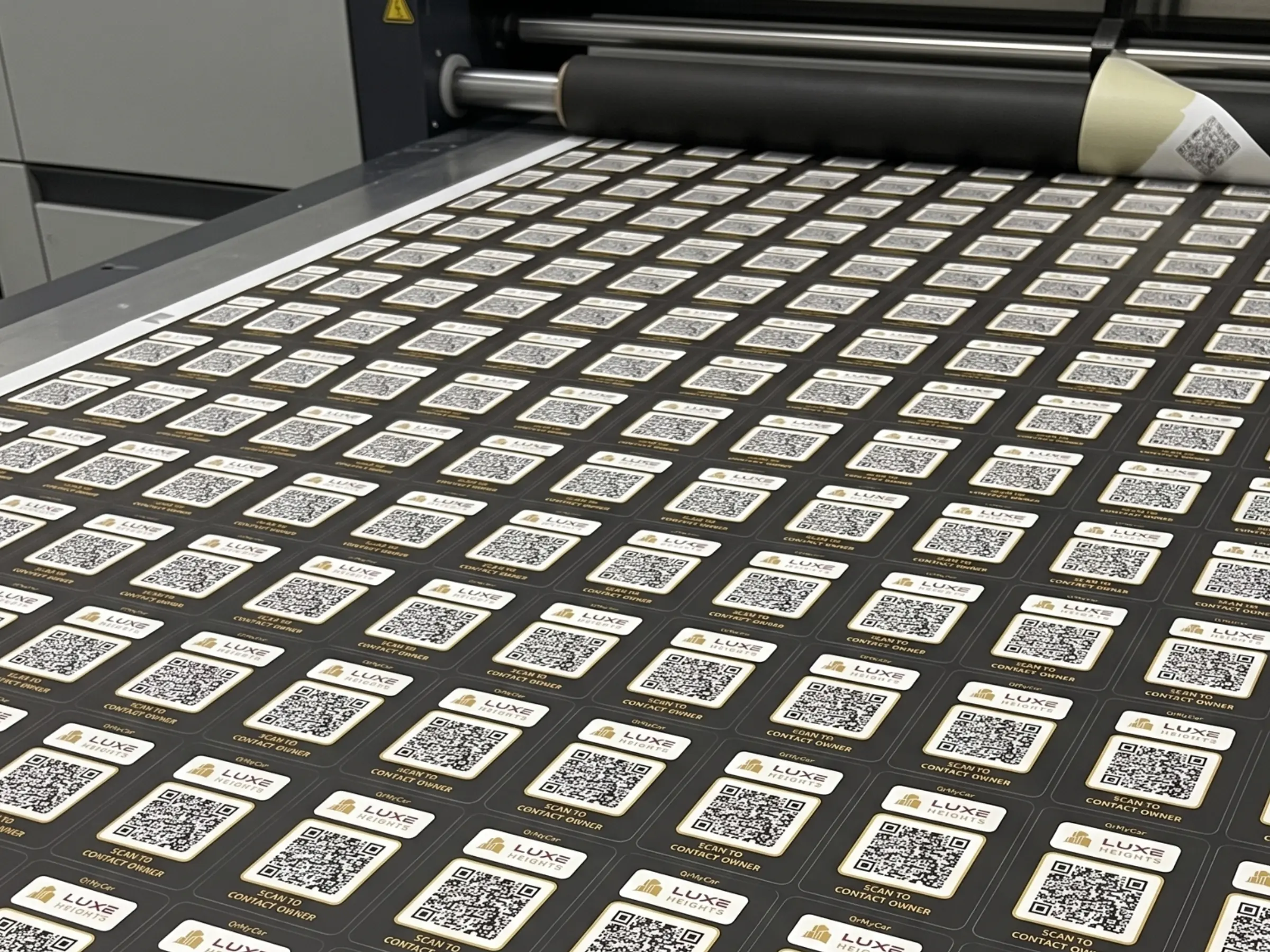 Photo: Custom Printed QR Stickers