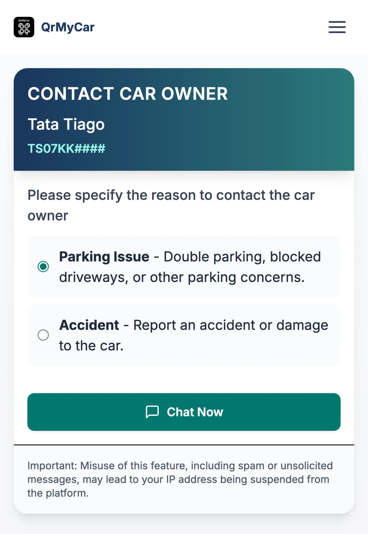 Society QR sticker scan flow when scanner is non society member